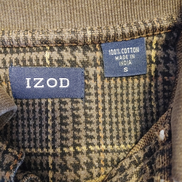 IZOD COTTON LONG SLEEVE COLLAR SHIRT S - Picture 6 of 6